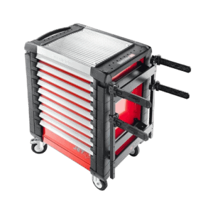 Facom Tough Box Support Jet A18 tool storage trolley with multiple drawers and wheels for easy mobility.