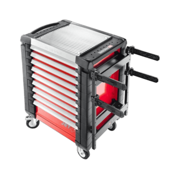 Facom Tough Box Support Jet A18 tool storage trolley with multiple drawers and wheels for easy mobility.