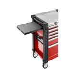 Facom Laterial Folding Shelf Jet.La16 tool cabinet with fold-out work surface and multiple drawers for professional workshop use.