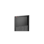 Facom worktop notice board Jet.Wa22-2b with black frame and perforated lower section for notices.