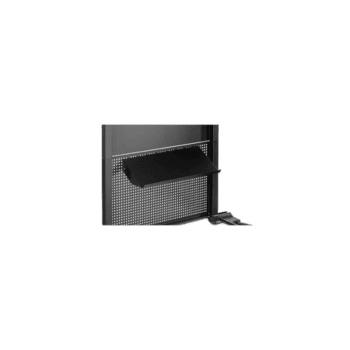 Facom worktop large angled shelf for pegboard Jet.Wa22-4 in black with perforated backing and adjustable shelf.