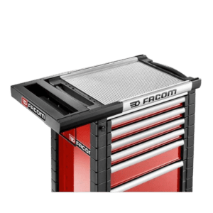 Facom worktop extension for cans and paper holder, part of the Jet.Wa5-1 series, designed for professional workshop use.