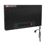 Facom JLS Half Pk Electric Panel in black with multiple sockets and power switch, suitable for industrial or workshop use.