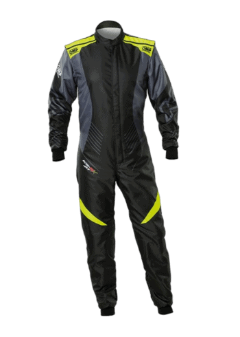 OMP KS-2X Art Kart Suit - Black/Yellow