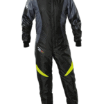 Black/Fluro Yellow - OMP KS-2X Art Kart Suit - Junior