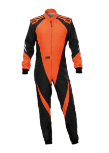 OMP KS-3X Kart Suit - Black/Fluro Orange