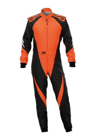 OMP KS-3X Kart Suit - Black/Fluro Orange