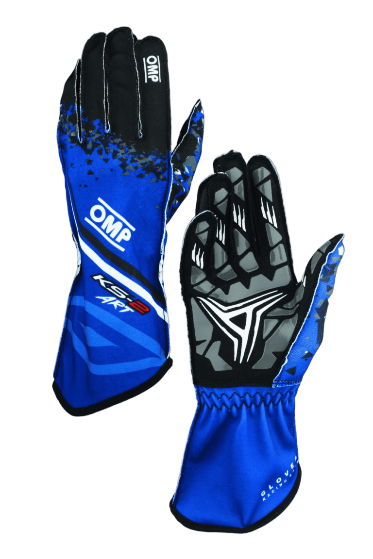 OMP KS-2 Art Kart Gloves - Junior - Blue