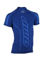 Blue OMP Grand Prix Racewear racing jersey with technical fabric and branding details for motorsport enthusiasts.