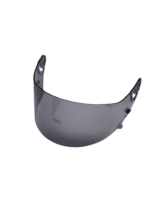 Black racing helmet visor for Grand Prix Racewear, designed for motorsport safety and style.
