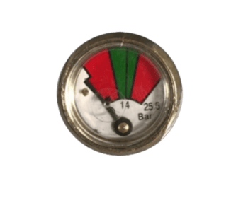 MA0142007 Sparco 25.5 Bar Pressure Gauge for Extingushing Systems