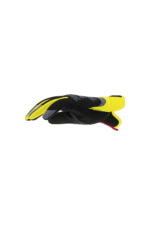 Close-up of a black and yellow Grand Prix Racewear racing glove designed for motorsport safety and performance.