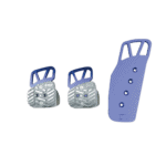 OMP 3 Pedal Set Anodized Aluminium
