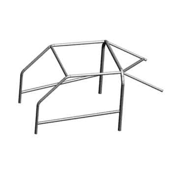 OMP ALFA 33 REAR ROLL BAR WITH DIAGONAL