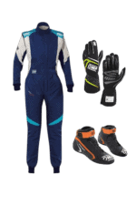 Grand Prix Racewear racing suit, gloves, and shoes for motorsport safety and performance.