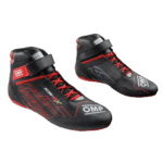 OMP KS-2X Kart Boots-KC0-0839-A01-073-Black-Red