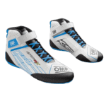 OMP KS-2X Kart Boots-KC0-0839-A01-124-White-Cyan