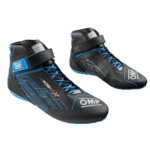 OMP KS-2X Kart Boots-KC0-0839-A01-275-Black- Cyan