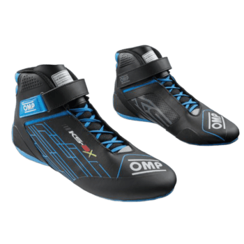 OMP KS-2X Kart Boots-KC0-0839-A01-275-Black- Cyan