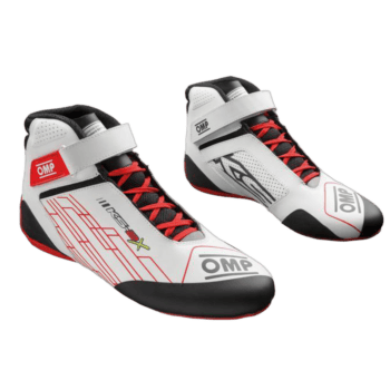 OMP KS-2X Kart Boots KC0-0839-AK1-220-White Red