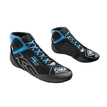 OMP KS-3 Kart Boots-KC0-0840-A01-275-Black-Cyan