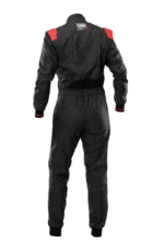 OMP KS-4 Kart Suit-KA0-1735-A01-073-Black Red-back