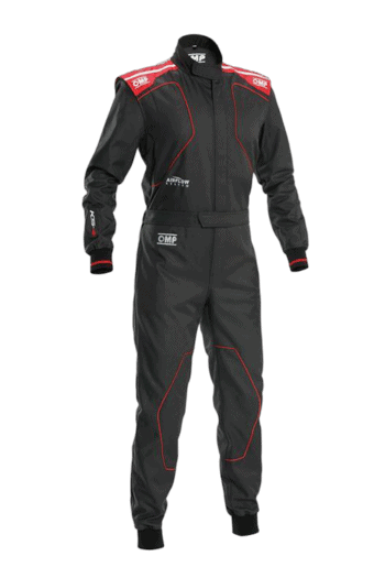 OMP KS-4 Kart Suit-KA0-1735-A01-073-Black Red-side