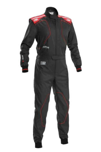 OMP KS-4 Kart Suit-KA0-1735-AK1-073-Black Red-side