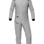 OMP One-S Air Race Suit - IA0-1876-A01-18 Silver Black -Front
