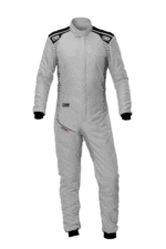 OMP One-S Air Race Suit - IA0-1876-A01-18 Silver Black -Front