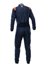 OMP One-S Air Race Suit - Navy Blue Fluro Orange IA0-1876-A01-249 - Back