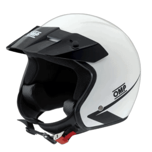 OMP Star Open Face Track Day Helmet - White