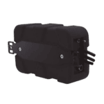 Grand Prix Racewear Bluetooth amplifier for racing helmets, compact and black with connection ports.