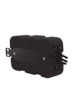 Grand Prix Racewear Bluetooth amplifier for racing helmets, compact and black with connection ports.