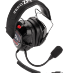 ZeroNoise Pit-Link headset for pit crew with microphone and adjustable headband, compatible with Pit Link Amp for race team communication.