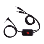 ZeroNoise Custom Radio Cable ADP with PTT Button – UHF/VHF Compatible