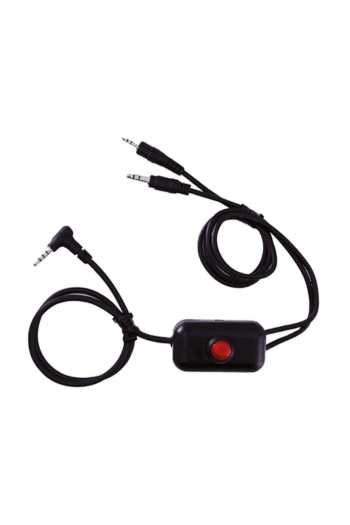 ZeroNoise Custom Radio Cable ADP with PTT Button – UHF/VHF Compatible