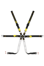 GPR Direct Grand Prix Racewear safety harness with black and yellow straps for motorsport safety.