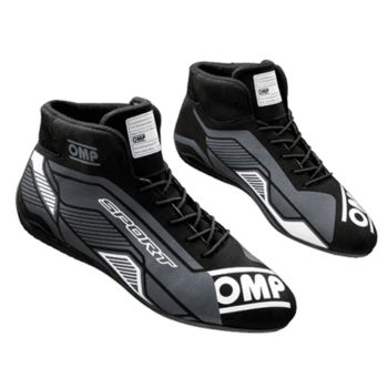 OMP Sport Race Boots - Black / White
