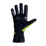 Black and yellow racing glove from Grand Prix Racewear, designed for motorsport safety and performance.