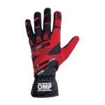 Black/Red - OMP KS-3 Kart Gloves -Junior