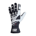 OMP KS-3 Kart Gloves - Black/White