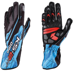 OMPKB0-2748-A01 Black/Cyan OMP KS-2 Art Kart Gloves