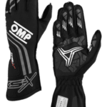 OMPKB0-2751-A01 - Black OMP KS-X Kart Gloves FIA 8877-2022 – Junior