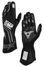OMPKB0-2751-A01 - Black OMP KS-X Kart Gloves FIA 8877-2022 – Junior