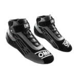 High-performance racing shoes from Grand Prix Racewear by OMP, designed for professional motorsport drivers.