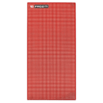 Facom perforated panel in red with a grid of small holes, used for tool organisation and storage.