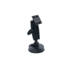 Universal smartphone holder with adjustable arm and suction cup base for car dashboard or windshield mounting.