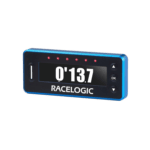 Racelogic lap timer device used in motorsport for accurate timing and data collection.