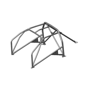 High-quality aluminium Grand Prix Racewear roll cage for Honda Civic V-Tec 3-door models, designed for safety and performance in racing.
